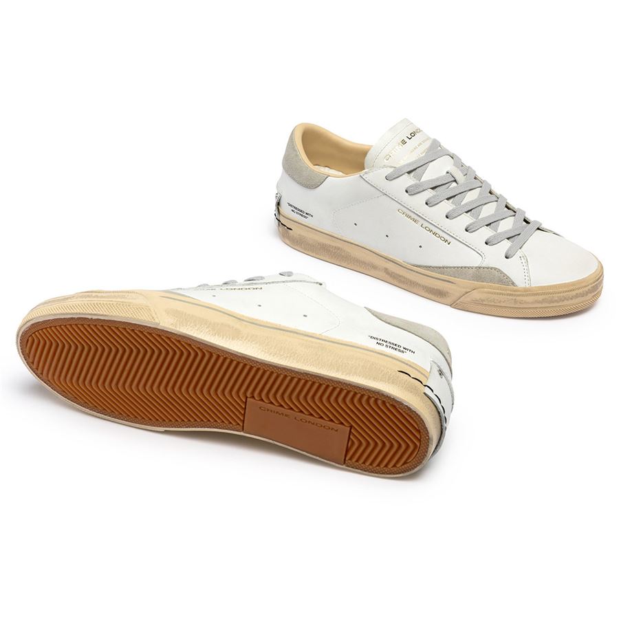 Distressed 2.0 Light Grey sneakers da uomo Crime London | 19053PP810